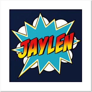 Boys Jaylen Name Superhero Comic Book Posters and Art